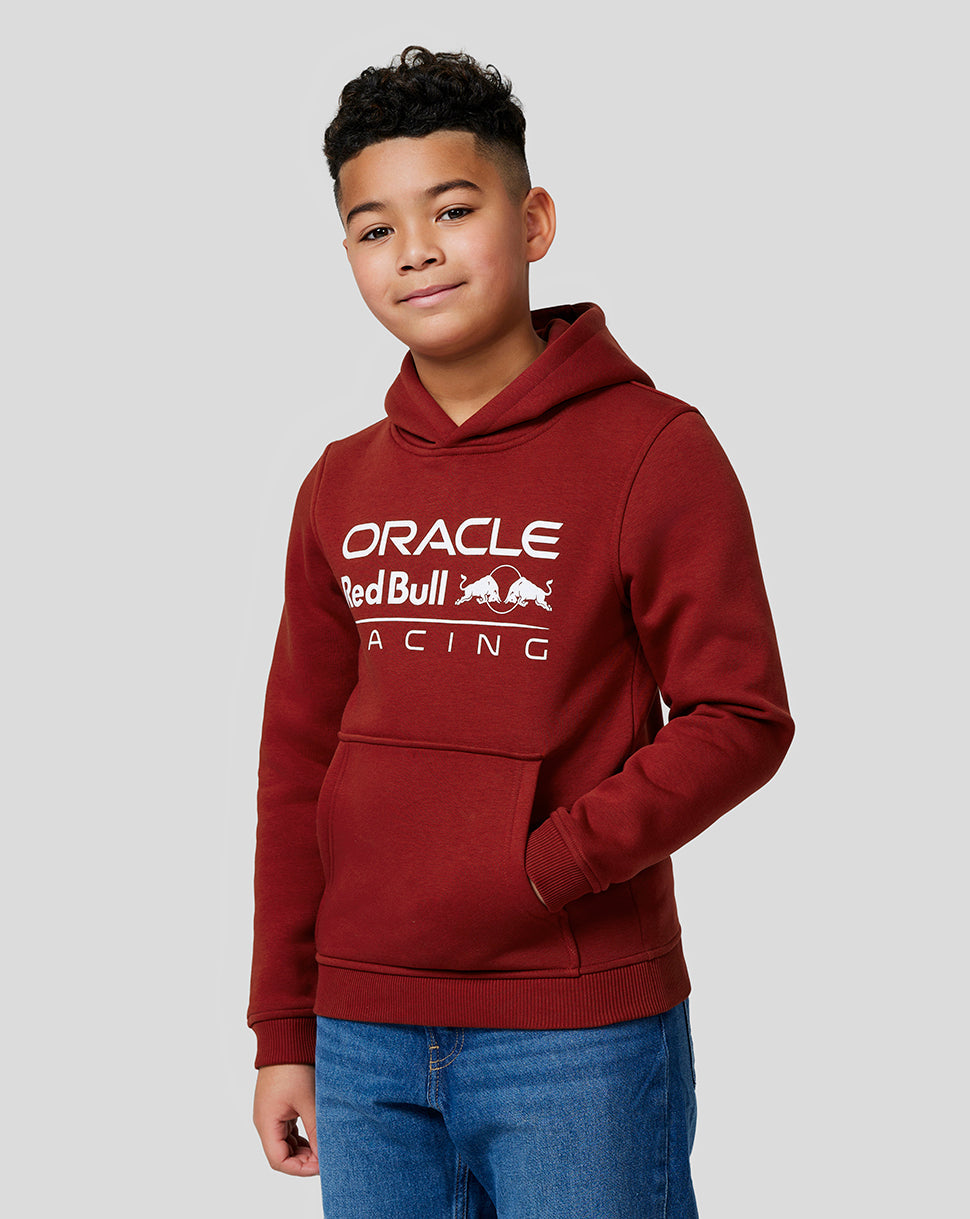 Oracle Red Bull Racing Juniors Core Overhead Hoodie - Mono Logo - Winery