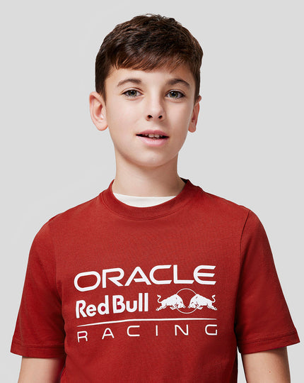 Oracle Red Bull Racing Juniors Large Front Mono Logo Tee - Winery