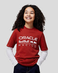 Oracle Red Bull Racing Juniors Large Front Mono Logo Tee - Winery