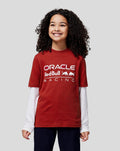 Oracle Red Bull Racing Juniors Large Front Mono Logo Tee - Winery