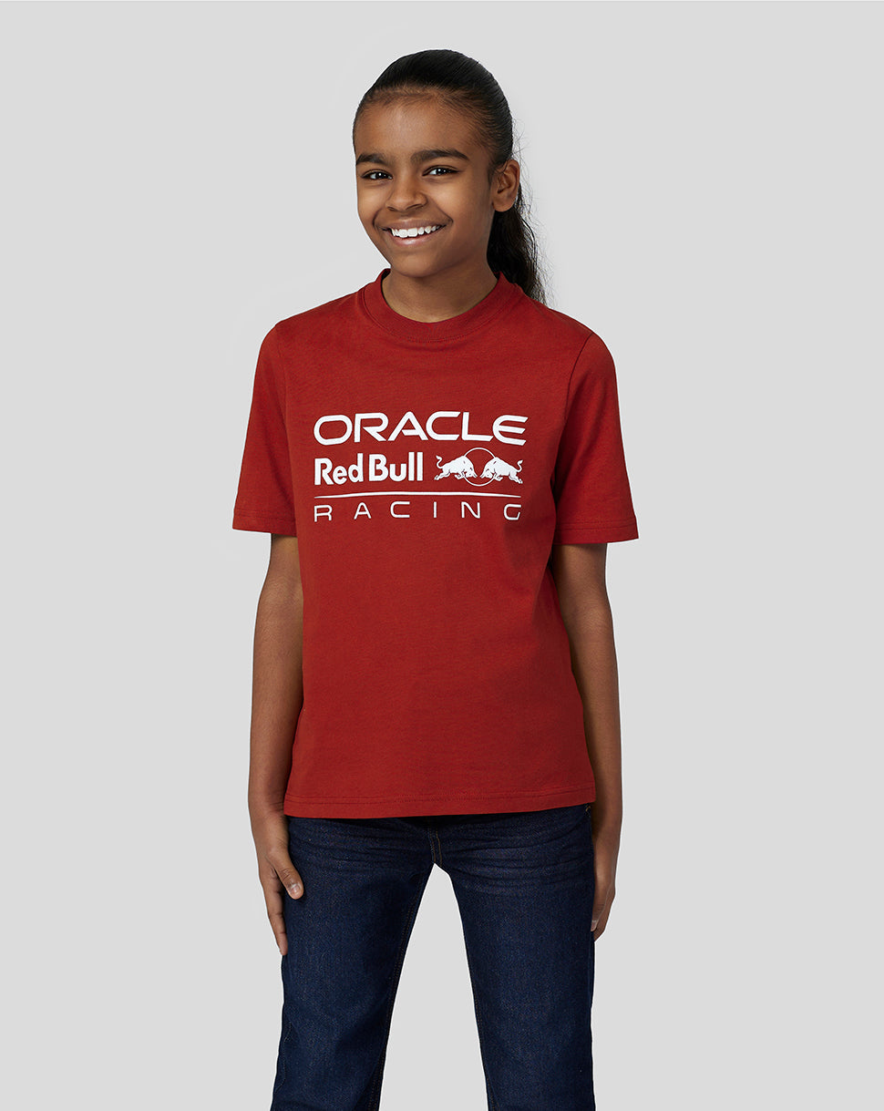 Oracle Red Bull Racing Juniors Large Front Mono Logo Tee - Winery