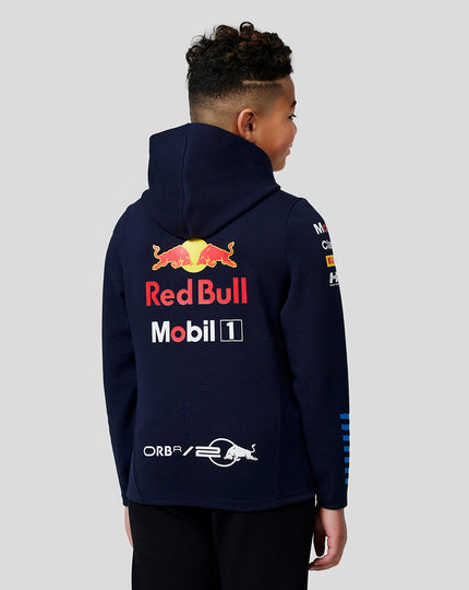 Oracle Red Bull Racing Junior Official Teamline Full Zip Hoodie - Night Sky