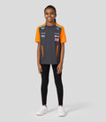 Junior Official Teamwear Set Up T-Shirt Lando Norris Formula 1 - Phantom/Papaya