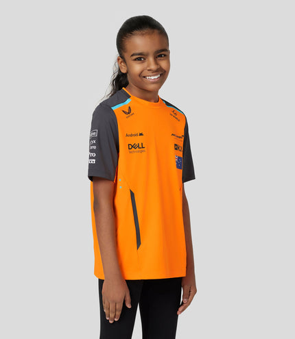 Junior Official Teamwear Set Up T-Shirt Oscar Piastri Formula 1 - Papaya/Phantom