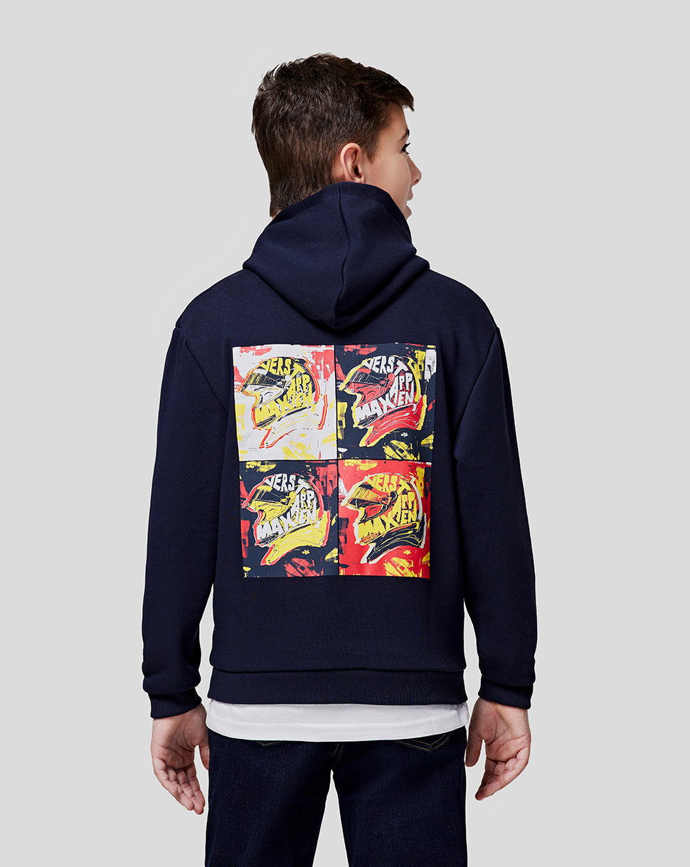 Oracle Red Bull Racing Juniors Max Pop Art Oversized Hoodie - Night Sky