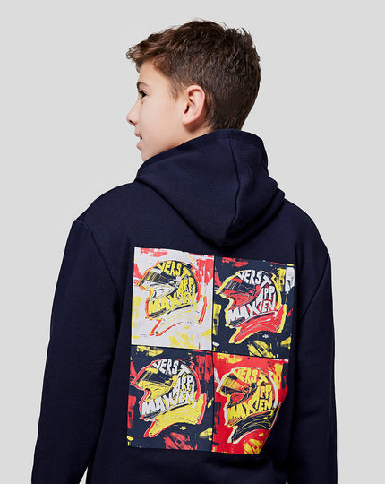 Oracle Red Bull Racing Juniors Max Pop Art Oversized Hoodie - Night Sky