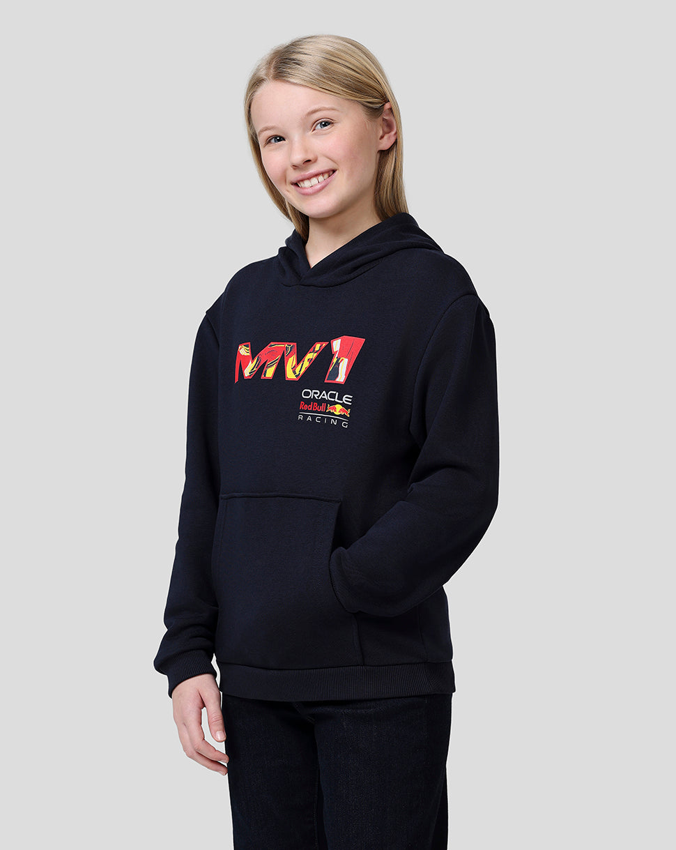 Oracle Red Bull Racing Juniors Max Pop Art Oversized Hoodie - Night Sky