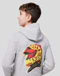 Oracle Red Bull Racing Juniors Max Helmet Zip Hoodie - Grey Marl