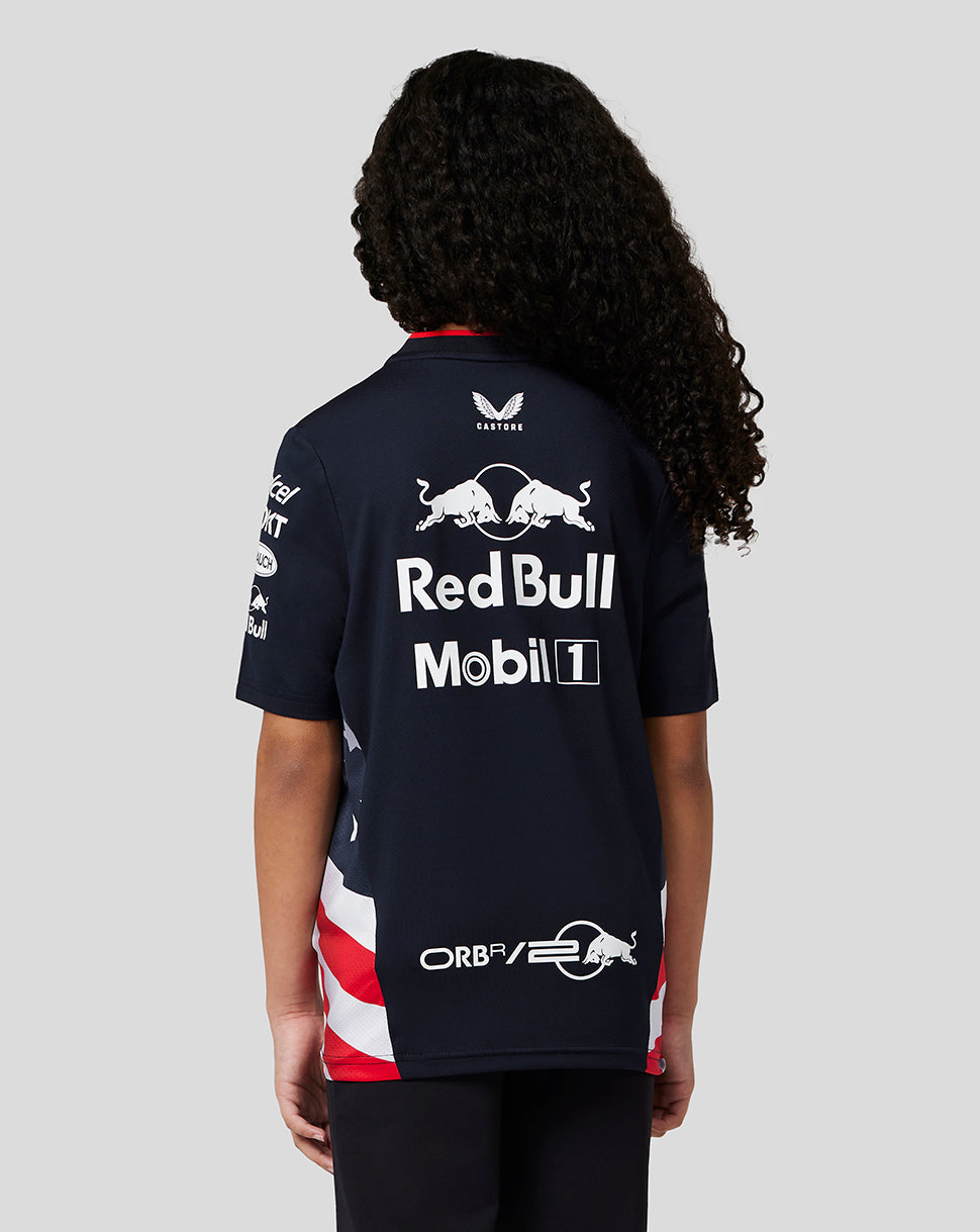 Oracle Red Bull Racing Junior Official Teamline America Race Team T-Shirt - Night Sky