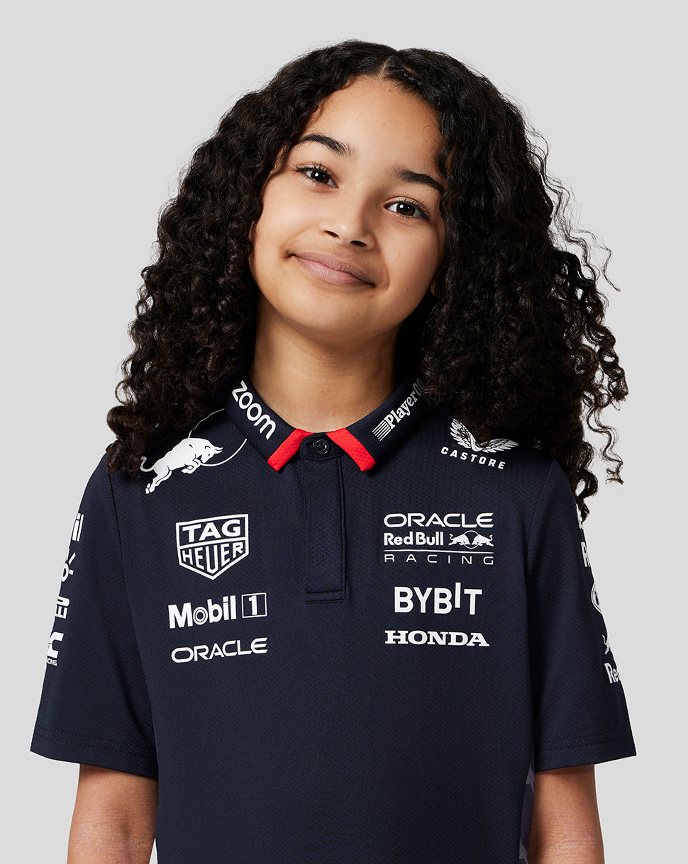 Oracle Red Bull Racing Junior Official Teamline America Race Team Polo - Night Sky