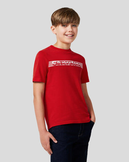 Junior Silverstone Core T-Shirt - Racing Red