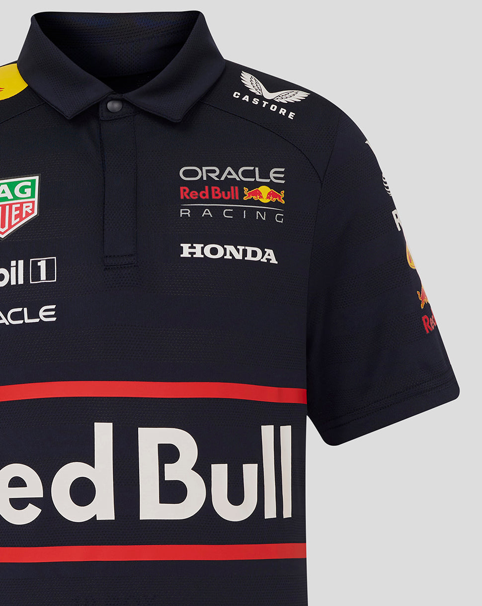 Oracle Red Bull Racing Junior Teamline Short Sleeve Polo Shirt - Night Sky