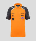 Official Junior McLaren Formula 1 Team Lando Norris Polo Shirt - Papaya/Phantom