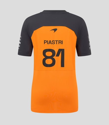 Official Junior McLaren Formula 1 Team Oacar Piastri Set Up T-Shirt - Papaya/Phantom