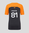 Official Junior McLaren Formula 1 Team Oscar Piastri Set Up T-Shirt - Phantom/Papaya