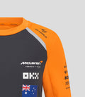 Official Junior McLaren Formula 1 Team Oscar Piastri Set Up T-Shirt - Phantom/Papaya