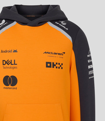 Official Junior McLaren Formula 1 Team Hooded Sweat - Papaya/Phantom