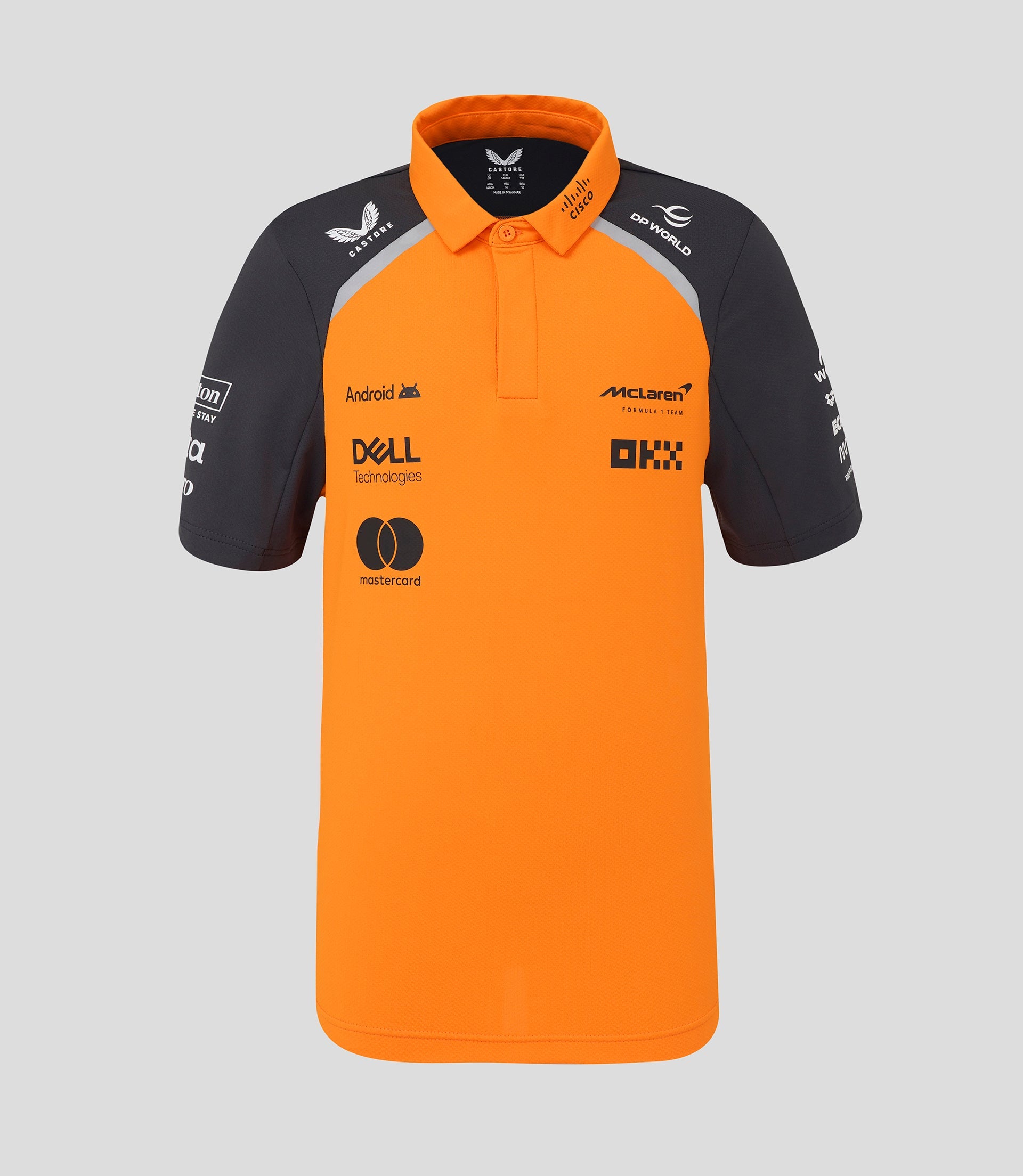 Official Junior McLaren Formula 1 Team Polo Shirt - Papaya/Phantom