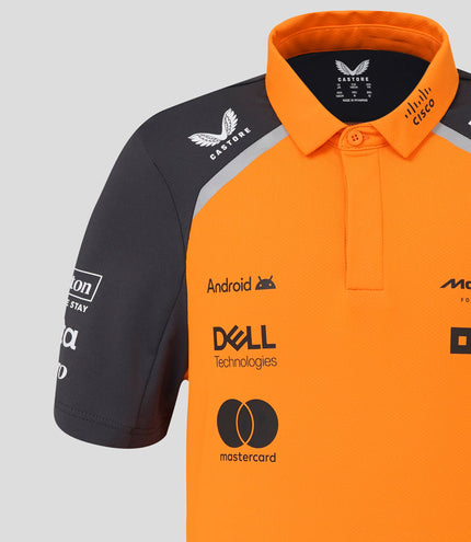 Official Junior McLaren Formula 1 Team Polo Shirt - Papaya/Phantom