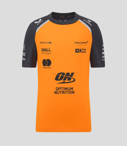 Official Junior McLaren Formula 1 Team Set Up T-Shirt - Papaya/Phantom