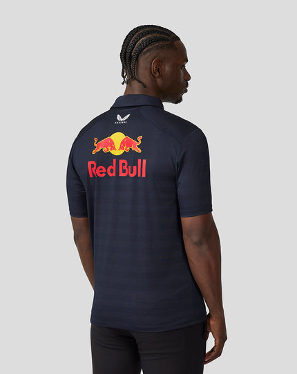 Oracle Red Bull Racing Mens Teamline Short Sleeve Polo Shirt Max Verstappen - Night Sky