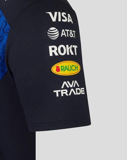 Oracle Red Bull Racing Mens Teamline Set Up T-Shirt - Night Sky / Surf The Web