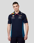 Oracle Red Bull Racing Men's Official Teamline Short Sleeve Polo Shirt - Night Sky