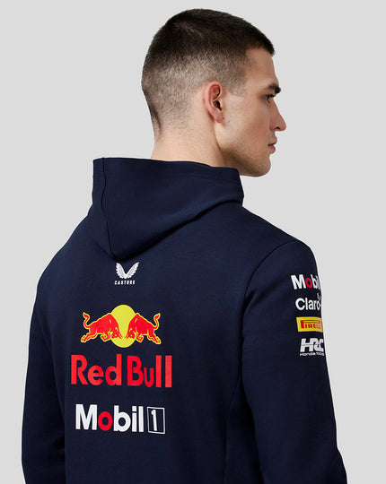 Oracle Red Bull Racing Men's Official Teamline Full Zip Hoodie - Night Sky