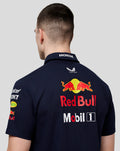 Oracle Red Bull Racing Men's Official Teamline Short Sleeve Buttoned Shirt - Night Sky