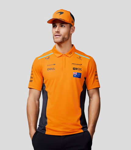 Mens Official Teamwear Polo Shirt Oscar Piastri Formula 1