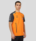 Mens Official Teamwear Set Up T-Shirt Lando Norris Formula 1 - Papaya/Phantom