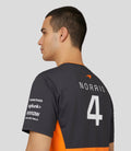 Mens Official Teamwear Set Up T-Shirt Lando Norris Formula 1 - Papaya/Phantom