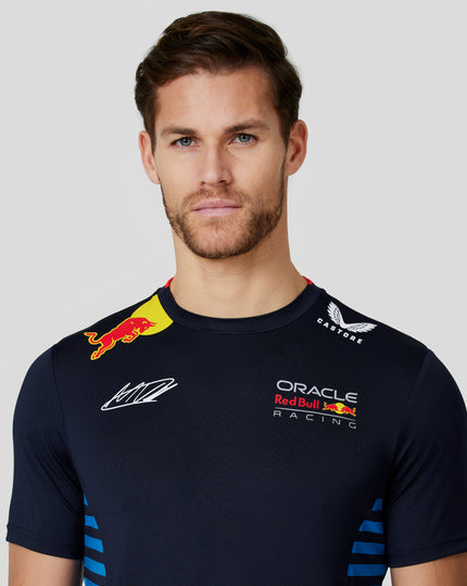 Oracle Red Bull Racing Men's Official Teamline Max Verstappen T-Shirt - Night Sky