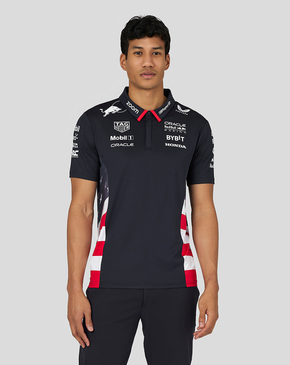 Oracle Red Bull Racing Men's Official Teamline America Race Team Polo