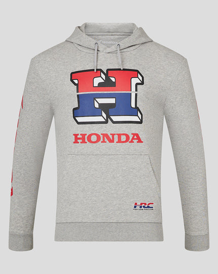 Unisex Honda HRC H Hoodie - Grey Marl