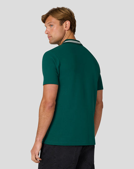 Silverstone x Castore Heritage Polo - Rainforest