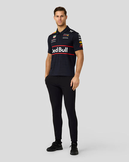 Oracle Red Bull Racing Mens Teamline Short Sleeve Polo Shirt - Night Sky