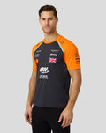 Official Mens McLaren Formula 1 Team Lando Norris Set Up T-Shirt - Phantom/Papaya