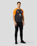 Official Mens McLaren Formula 1 Team Oscar Piastri Set Up T-Shirt - Phantom/Papaya