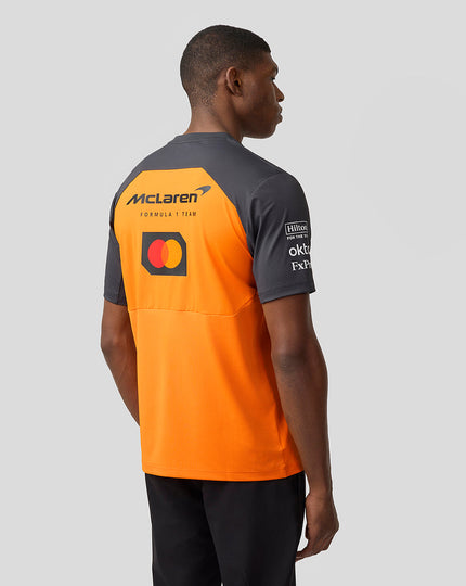 Official Mens McLaren Formula 1 Team Set Up T-Shirt - Papaya/Phantom