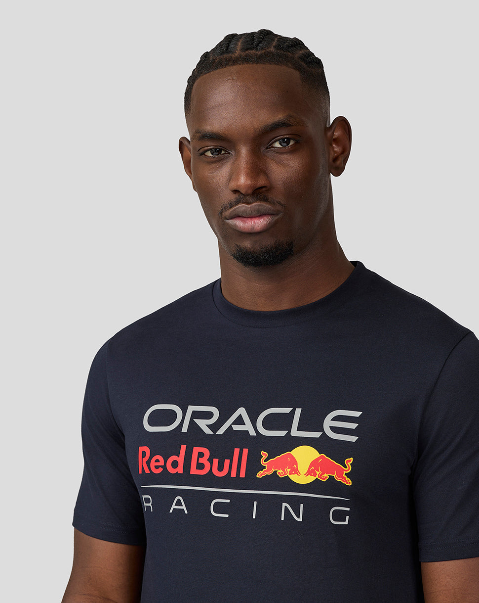 Oracle Red Bull Racing Unisex Large Front Logo T-Shirt - Night Sky