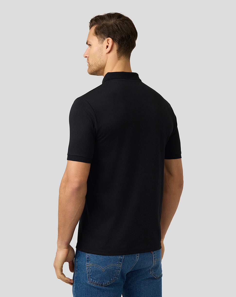 BWT Alpine Formula One Team Unisex Dual Brand Black on Black Polo Shirt