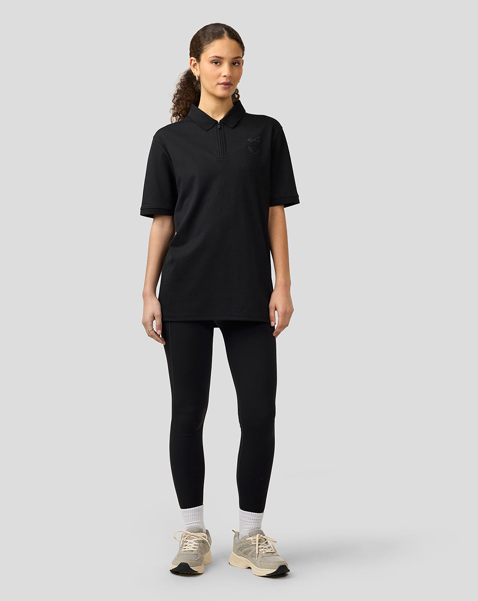 BWT Alpine Formula One Team Unisex Dual Brand Black on Black Polo Shirt