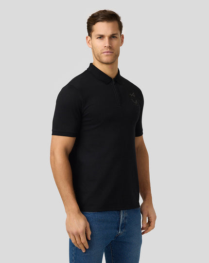 BWT Alpine Formula One Team Unisex Dual Brand Black on Black Polo Shirt