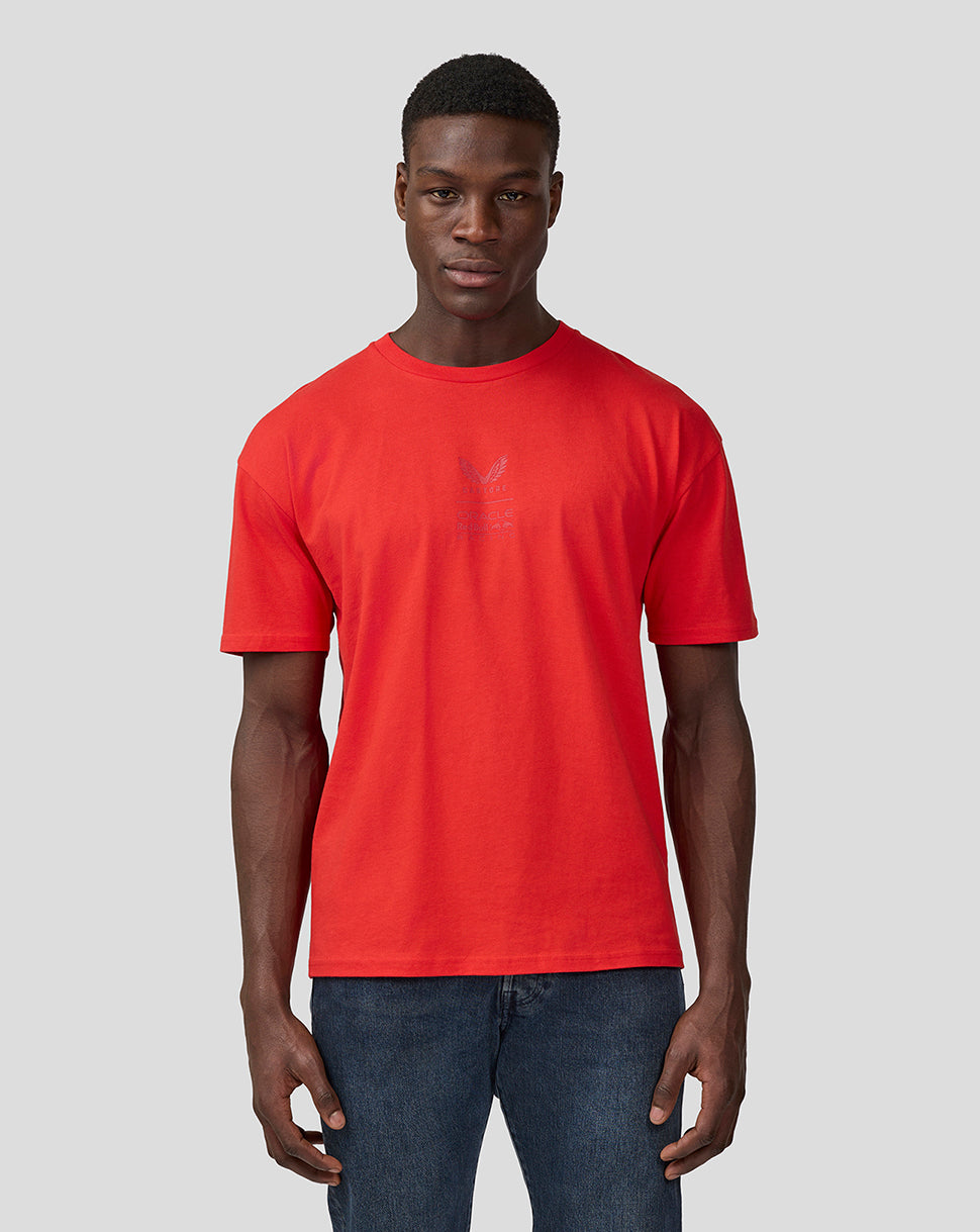 Oracle Red Bull Racing Unisex Oversized T-Shirt - Flame Scarlet