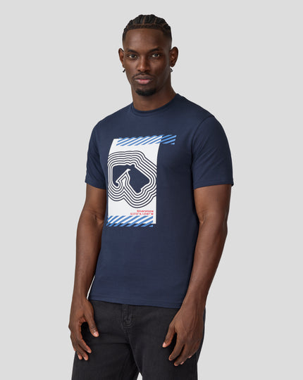 Silverstone Unisex Core Track Graphic T-Shirt - Black Iris