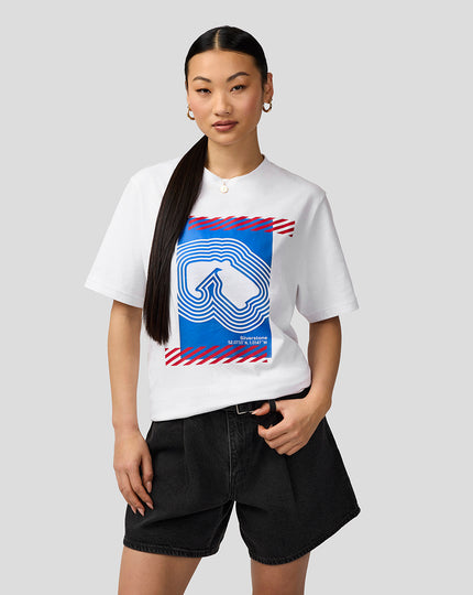 Silverstone Unisex Core T-Shirt - White & Blue