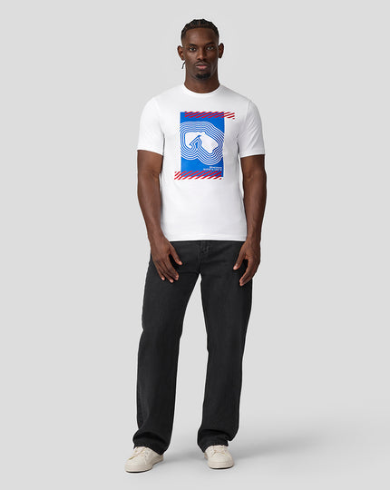 Silverstone Unisex Core T-Shirt - White & Blue
