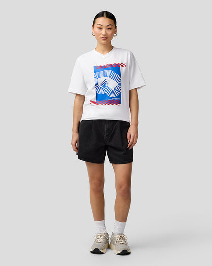 Silverstone Unisex Core T-Shirt - White & Blue