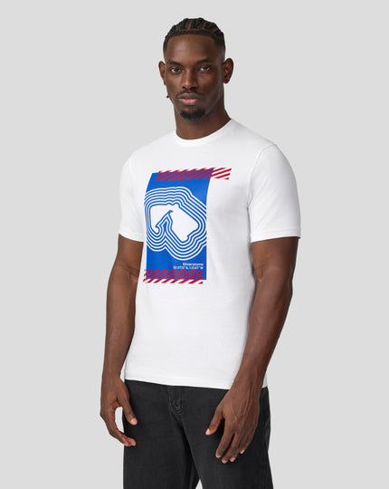 Silverstone Unisex Core T-Shirt - White & Blue